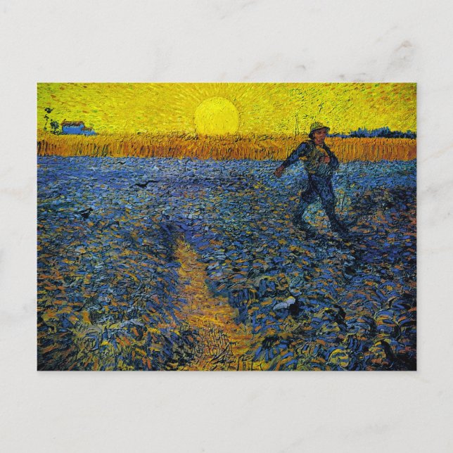 Cartão Postal The Sower (F422) Van Gogh Fine Art (Frente)