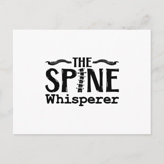 Cartão Postal The Spine Whisperer Chiropractic Chiropractor (Frente)