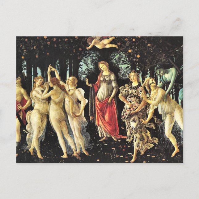 Cartão Postal The Spring by Botticelli Postcard (Frente)
