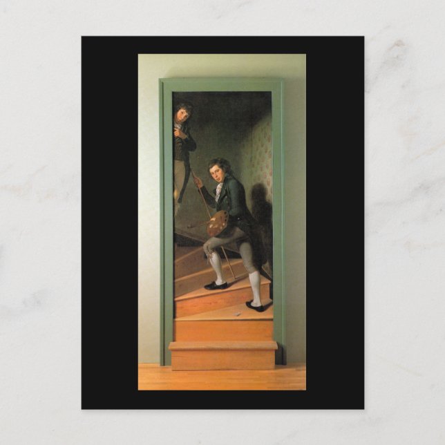 Cartão Postal The Staircase Group, por Charles Willson Peale (Frente)