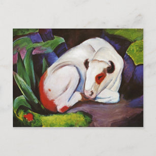 Cartão Postal The Steer (The Bull) por Franz Marc