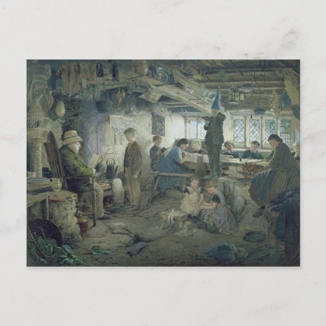 Cartão Postal The Strict School Master, 1868 (Frente)