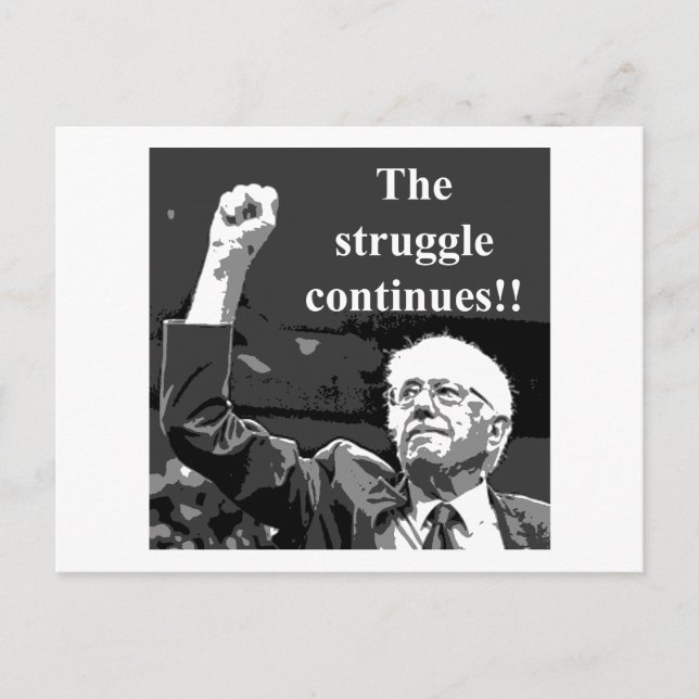 Cartão Postal The struggle continues (Frente)