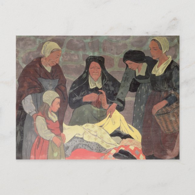 Cartão Postal The Tecido Seller, c.1898 (Frente)