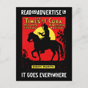 Cartão Postal The Times 1920 de Cuba