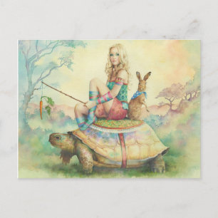 Cartão Postal "The Tortoise And The Hare", Por Scot Howden