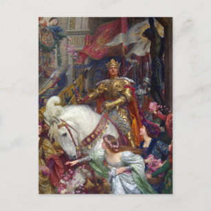 Cartão Postal The Two Crowns c. 1900, por Sir Frank Dicksee