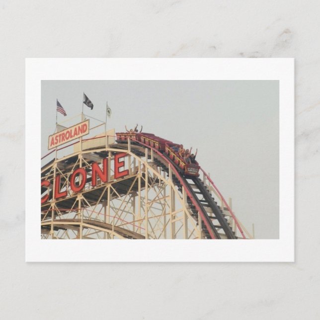 Cartão postal 'The View from Top' (Coney Is., NY) (Frente)