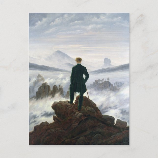 Cartão Postal The Wanderer above the Sea of Fog (Frente)