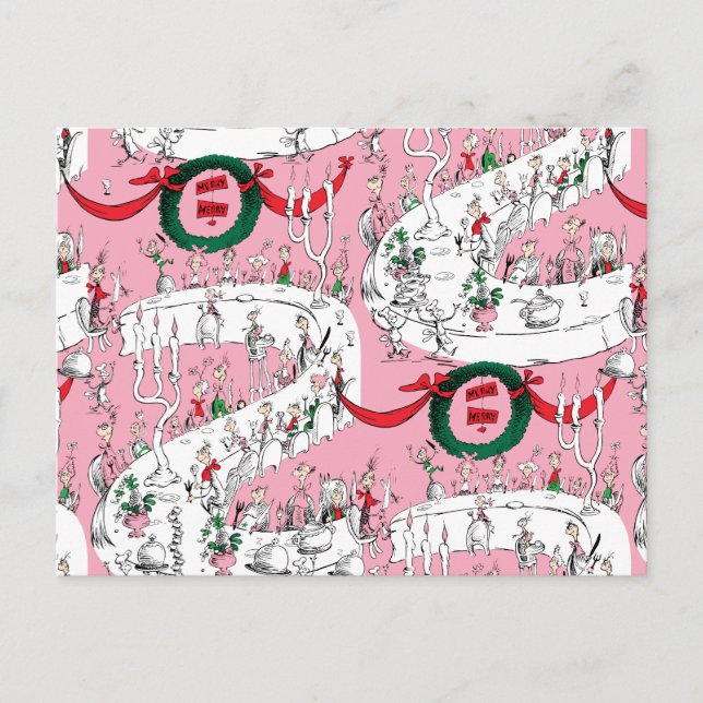 Cartão Postal The Whos' Merry Christmas Feast (Frente)