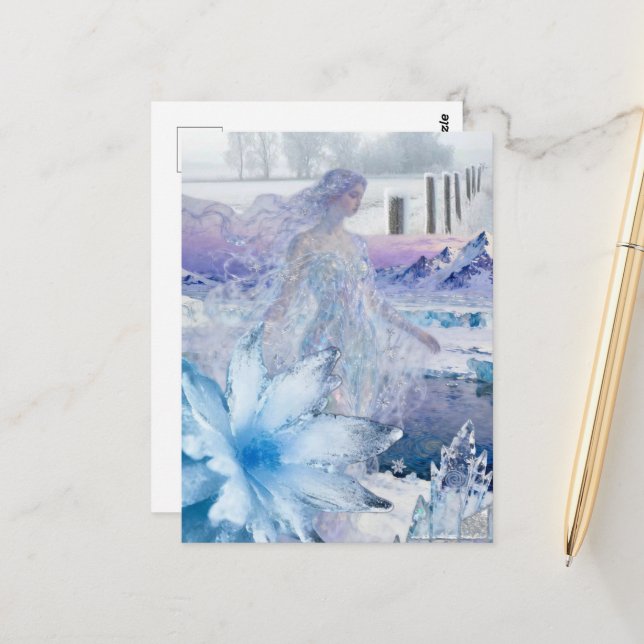 Cartão Postal The winter Goddess Snow and Ice (Frente/Verso In Situ)