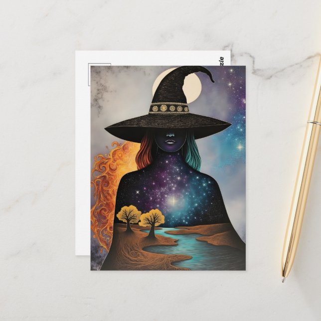 Cartão Postal The Witch Protector of Nature (Frente/Verso In Situ)