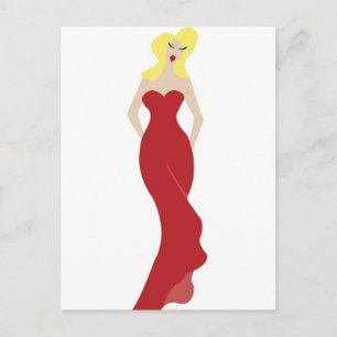 Cartão Postal The woman