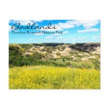 Theodore Roosevelt Badlands, Cartão-postal ND