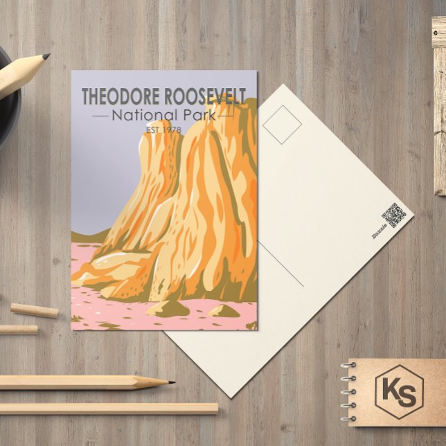 Cartão Postal Theodore Roosevelt National Park Dakota do Norte (Criador carregado)