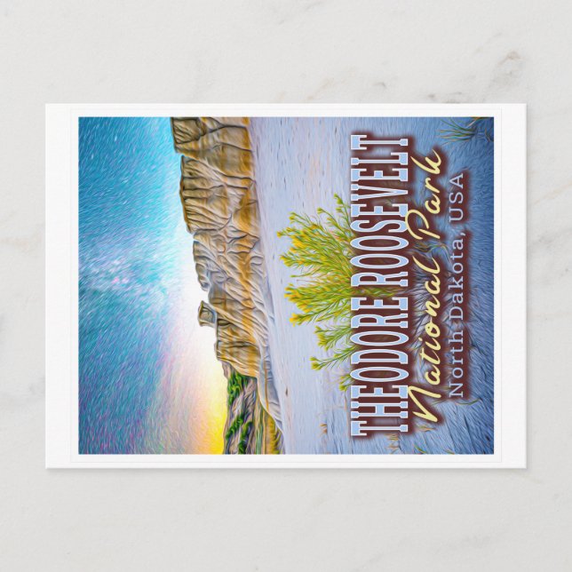 CARTÃO POSTAL THEODORE ROOSEVELT NATIONAL PARK - NORTE DAKOTA EU (Frente)
