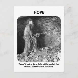 Cartão Postal thered-better-a-light-at-the-end-of