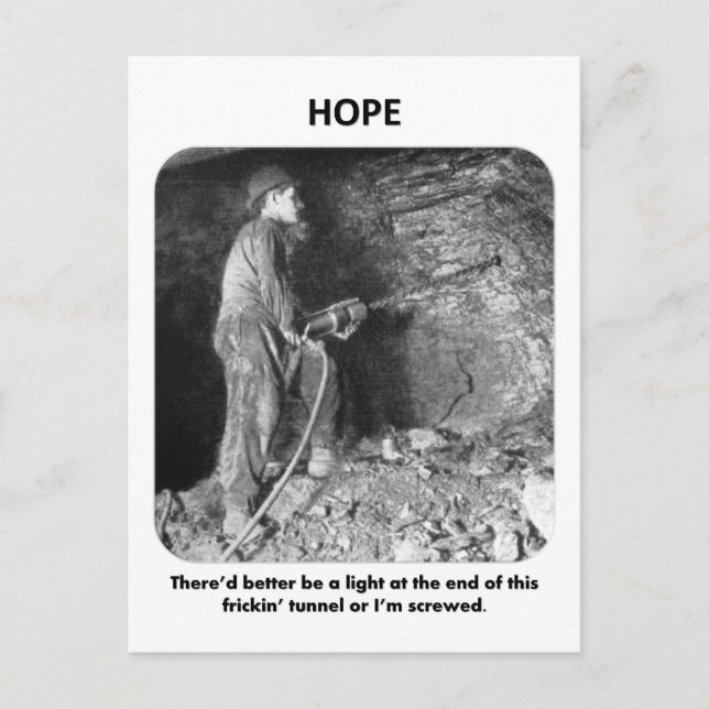 Cartão Postal thered-better-a-light-at-the-end-of (Frente)