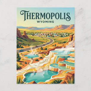 Cartão Postal Thermopolis EUA