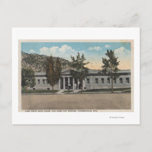 Cartão Postal Thermopolis, WY - Vista da Grande Casa do Bath Hor