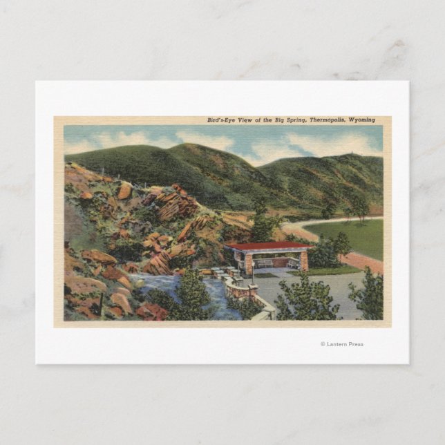 Cartão Postal Thermopolis, Wyoming (Frente)