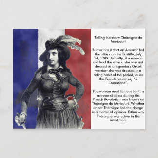 Cartão Postal Théroigne de Méricourt - Revolução Francesa