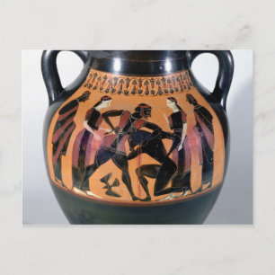 Cartão Postal Theseus Lutando contra o Minotauro