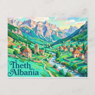 Cartão Postal Theth Albânia
