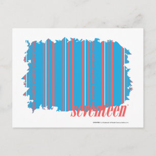 Cartão Postal Thin Stripes Aqua 4