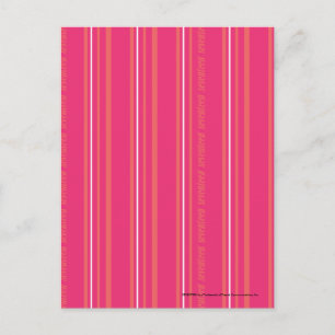 Cartão Postal Thin Stripes Magenta