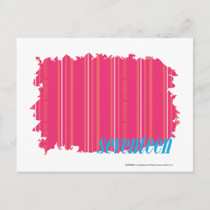 Cartão Postal Thin Stripes Magenta 2