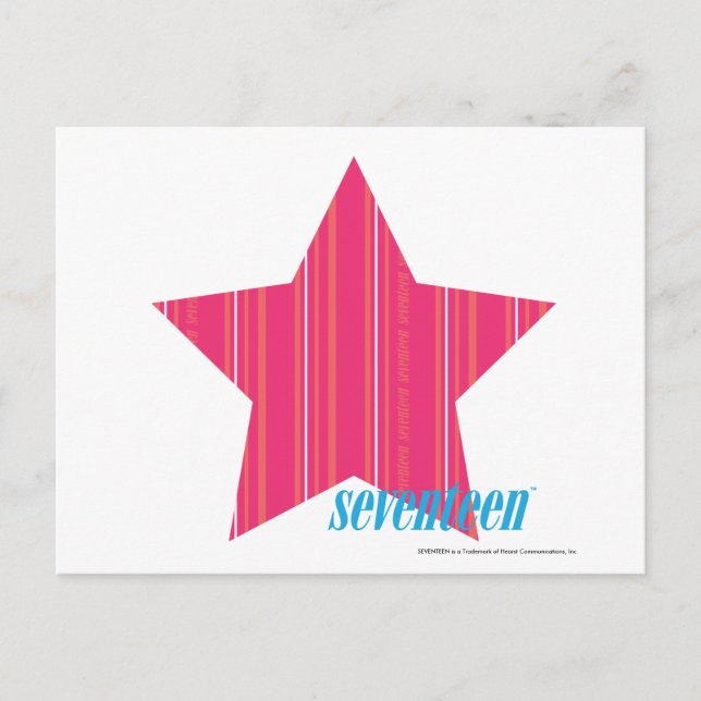 Cartão Postal Thin Stripes Magenta 3 (Frente)