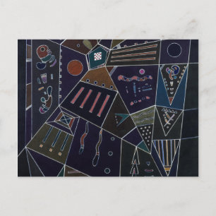 Cartão Postal Thin Threads, 1943 por Wassily Kandinsky