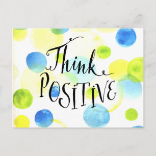 Cartão Postal Think Positive
