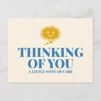 Cartão Postal Thinking of You Friendship Encouragement Postcard