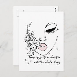 Cartão Postal This is Just a Chapter Positive Quote 