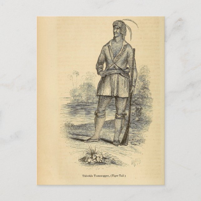 Cartão Postal Thlocklo Tustenuggee (Frente)