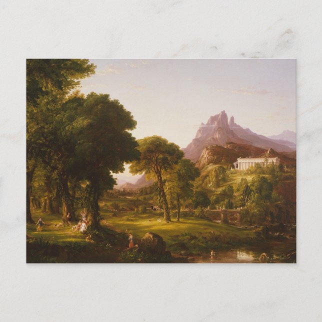 Cartão Postal Thomas Cole - Sonho de Arcadia (Frente)