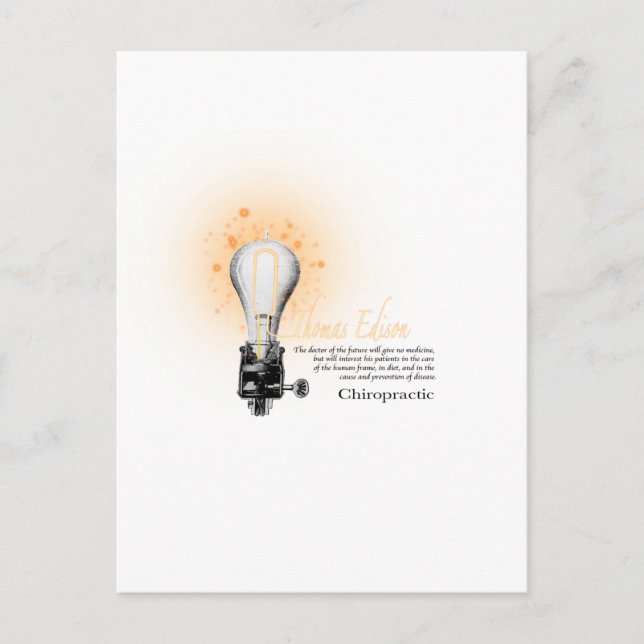 Cartão Postal Thomas Edison Tee (Frente)