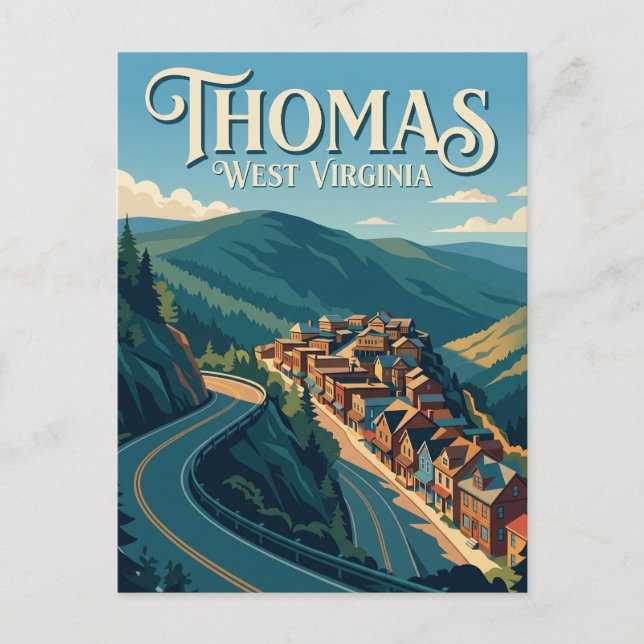 Cartão Postal Thomas EUA (Frente)