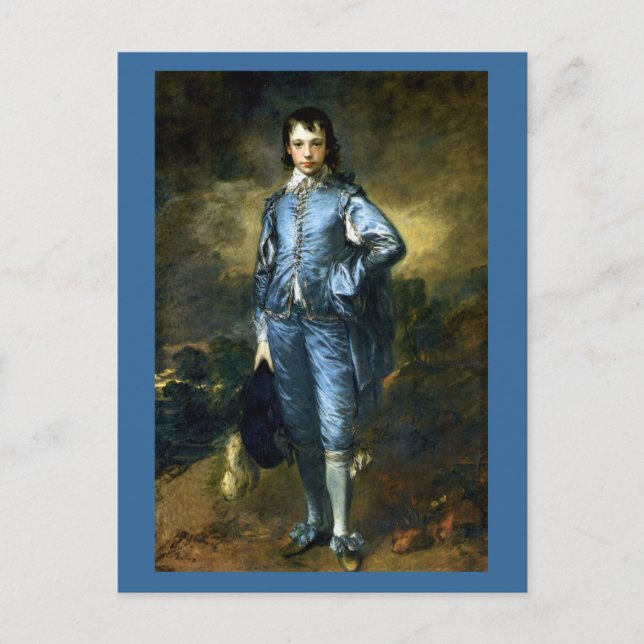 Cartão Postal Thomas Gainsborough art: O Blue Boy (Frente)