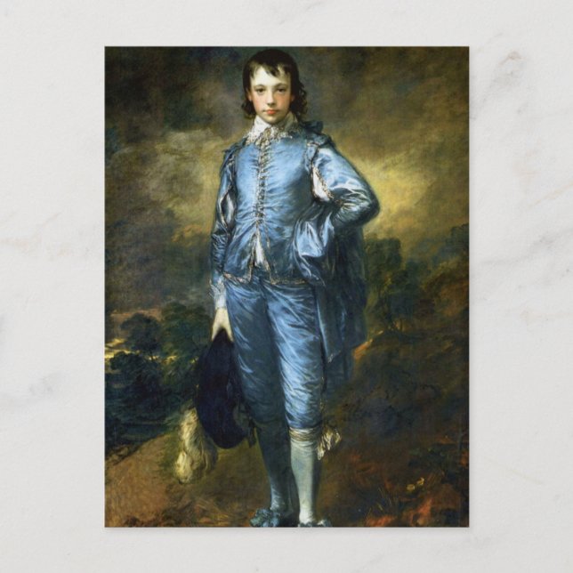 Cartão Postal Thomas Gainsborough Art Painting: O Menino Azul (Frente)