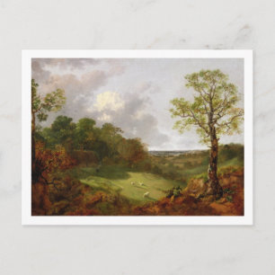 Cartão Postal Thomas Gainsborough   Paisagem arborizada com algo