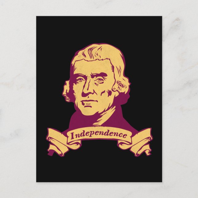 Cartão Postal Thomas Jefferson (Frente)