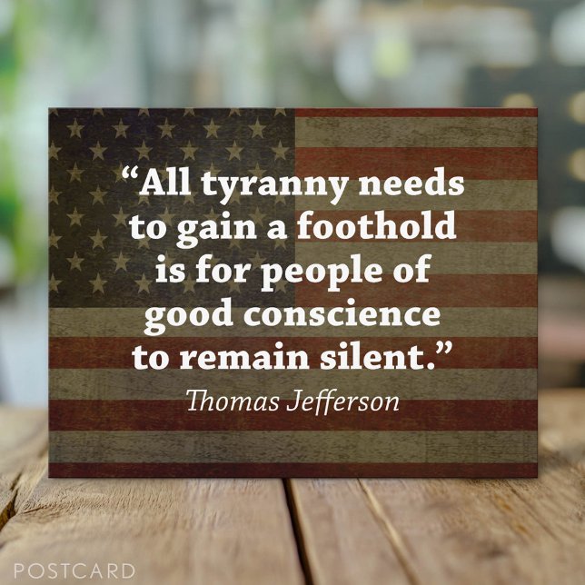 Cartão Postal Thomas Jefferson Cote (Custom Postcard)