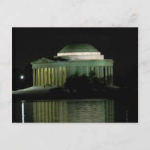 Cartão Postal Thomas Jefferson Memorial da Noite
