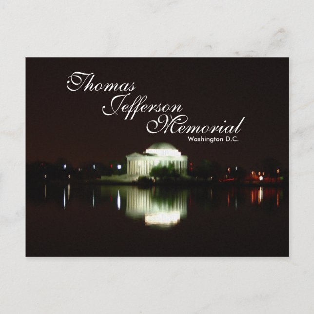 Cartão Postal Thomas Jefferson Memorial, Washington D.C. (Frente)