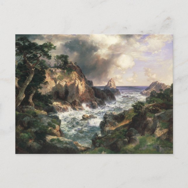 Cartão Postal Thomas Moran - Point Lobos, Monterey, Califórnia (Frente)