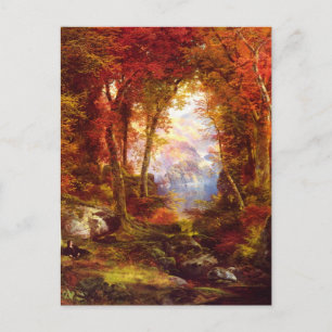 Cartão Postal Thomas Moran - Sob as Árvores