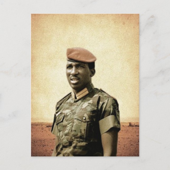 Cartão Postal Thomas Sankara - Burkina Faso - presidente (Frente)